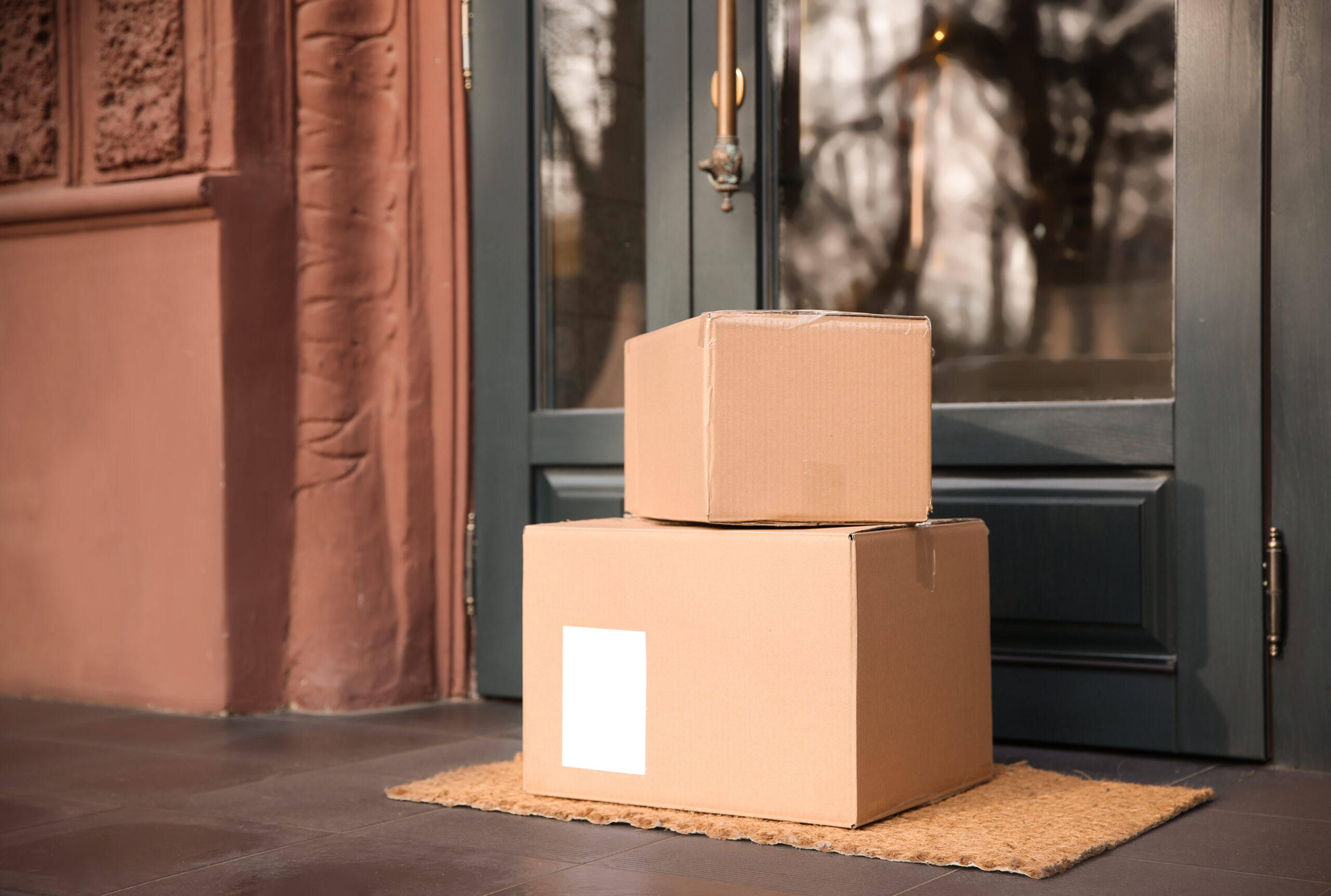 packages on porch